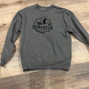 Iron and resin sweatshirt